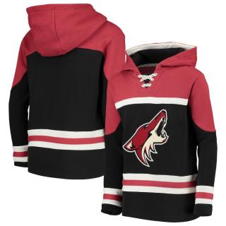 Dětská Mikina Arizona Coyotes Asset Lace-Up Pullover Hoodie Velikost: Dětské L (11 - 12 let)