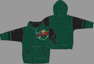 Dětská mikina Minnesota Wild Faceoff Colorblocked Fleece Full-Zip Velikost: Dětské XL (13 - 15 let)