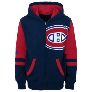 Dětská mikina Montreal Canadiens Faceoff Colorblocked Fleece Full-Zip Velikost: Dětské M (9 - 11 let)