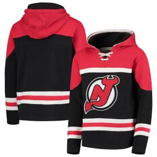Dětská Mikina New Jersey Devils Asset Lace-Up Pullover Hoodie Velikost: Dětské L (11 - 12 let)