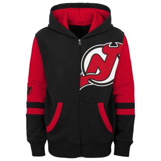 Dětská mikina New Jersey Devils Faceoff Colorblocked Fleece Full-Zip Velikost: Dětské L (11 - 12 let)