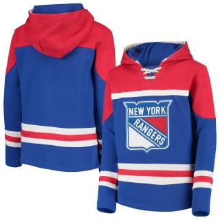 Dětská Mikina New York Rangers Asset Lace-Up Pullover Hoodie Velikost: Dětské XL (13 - 15 let)