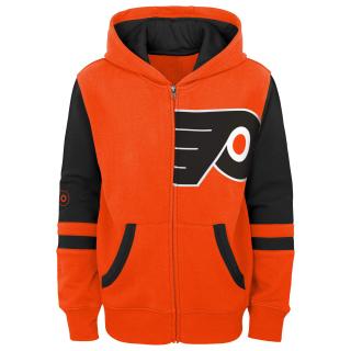 Dětská mikina Philadelphia Flyers Faceoff Colorblocked Fleece Full-Zip Velikost: Dětské L (11 - 12 let)
