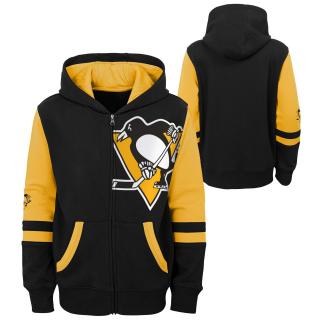 Dětská mikina Pittsburgh Penguins Faceoff Colorblocked Fleece Full-Zip Velikost: Dětské M (9 - 11 let)