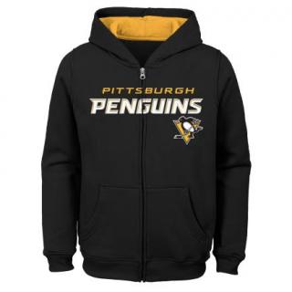 Dětská mikina Pittsburgh Penguins Stated Full Zip Hoodie Velikost: Dětské L (11 - 12 let)