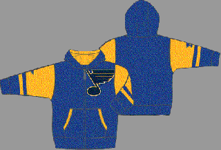 Dětská mikina St. Louis Blues Faceoff Colorblocked Fleece Full-Zip Velikost: Dětské L (11 - 12 let)