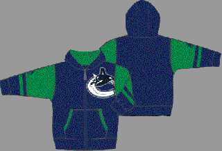 Dětská mikina Vancouver Canucks Faceoff Colorblocked Fleece Full-Zip Velikost: Dětské L (11 - 12 let)