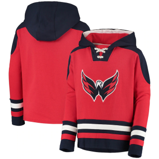 Dětská Mikina Washington Capitals Ageless Must-Have Lace-Up Pullover Hoodie - Red Velikost: Dětské S (6 - 8 let)