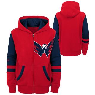 Dětská mikina Washington Capitals Faceoff Colorblocked Fleece Full-Zip Velikost: Dětské XL (13 - 15 let)