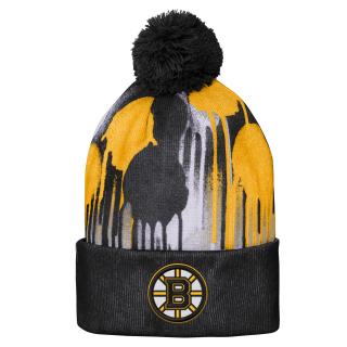 Dětská zimní čepice Boston Bruins Paint Splatter Cuffed