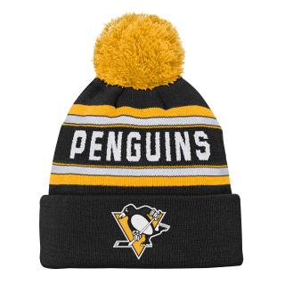 Dětská Zimní Čepice Pittsburgh Penguins Jacquard Cuffed Knit With Pom