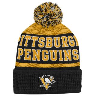 Dětská zimní čepice Pittsburgh Penguins Puck Pattern Cuffed