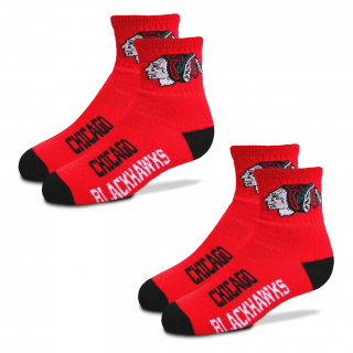 Dětské Ponožky Chicago Blackhawks For Bare Feet SET 2 Páry