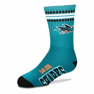 Dětské ponožky San Jose Sharks 4-Stripe Deuce Quarter-Length