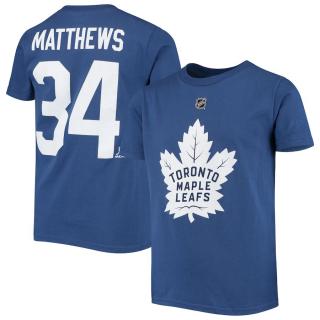 Dětské Tričko Auston Matthews #34 Toronto Maple Leafs Name Number Velikost: Dětské L (11 - 12 let)
