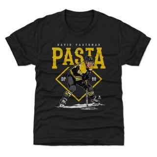 Dětské tričko Boston Bruins David Pastrnak #88 Pasta WHT 500 Level Velikost: M (8 - 9 let)