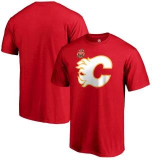 Dětské Tričko Calgary Flames 2019 Heritage Classic Primary Logo Red Velikost: Dětské L (11 - 12 let)