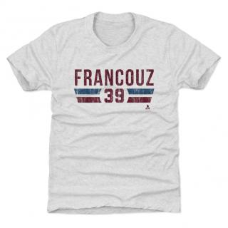Dětské tričko Colorado Avalanche Pavel Francouz #39 Colorado Font Ash Velikost: S (6 - 7 let)
