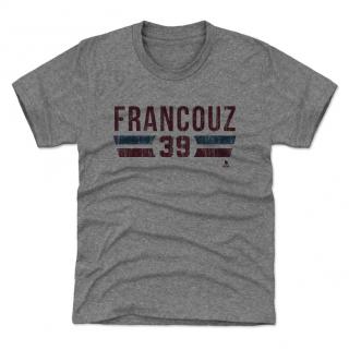 Dětské tričko Colorado Avalanche Pavel Francouz #39 Colorado Font Grey Velikost: XL (12 - 14 let)