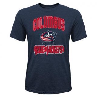 Dětské tričko Columbus Blue Jackets All Time Great Triblend Velikost: Dětské L (11 - 12 let)