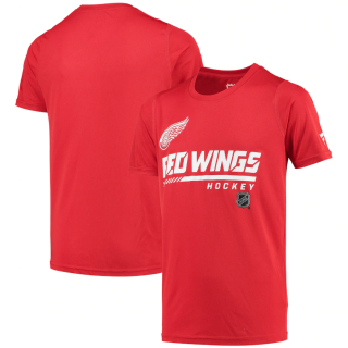 Dětské Tričko Detroit Red Wings Authentic Pro Prime T-Shirt - Red Velikost: Dětské M (9 - 11 let)