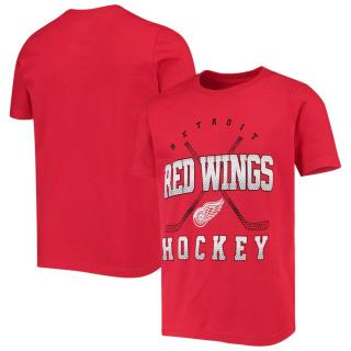 Dětské Tričko Detroit Red Wings Digital T-Shirt - Red Velikost: Dětské M (9 - 11 let)