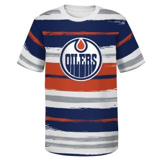 Dětské Tričko Edmonton Oilers Run It Back Ss Crew Nk Tee Velikost: Dětské L (11 - 12 let)