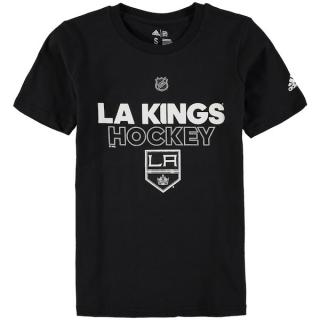 Dětské Tričko Los Angeles Kings Adidas Authentic Ice Velikost: Dětské L (11 - 12 let)