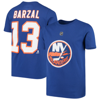 Dětské Tričko Mathew Barzal #13 New York Islanders Player Name & Number T-Shirt - Royal Velikost: Dětské M (9 - 11 let)