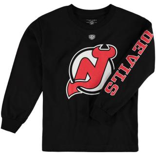 Dětské tričko New Jersey Devils Old Time Hockey Two Hit Long Sleeve Velikost: Dětské M (9 - 11 let)