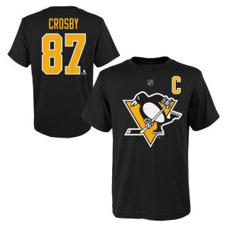 Dětské tričko Pittsburgh Penguins Sidney Crosby 87 Player Name & Number Velikost: Dětské M (9 - 11 let)