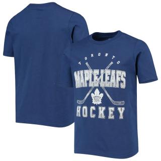 Dětské Tričko Toronto Maple Leafs Digital T-Shirt - Blue Velikost: Dětské L (11 - 12 let)
