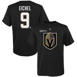 Dětské tričko Vegas Golden Knights Jack Eichel 2023 Stanley Cup Champions Name & Number Velikost: Dětské L (11 - 12 let)