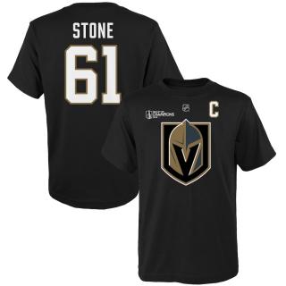 Dětské tričko Vegas Golden Knights Mark Stone 2023 Stanley Cup Champions Name & Number Velikost: Dětské L (11 - 12 let)