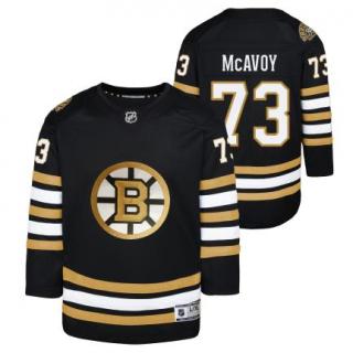 Dětský Dres Charlie McAvoy Boston Bruins Black 100th Anniversary Premier Breakaway Jersey Velikost: L/XL