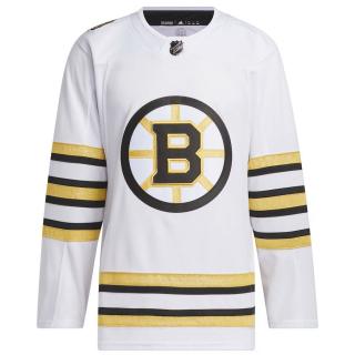 Dres Boston Bruins adidas White 100th Anniversary Primegreen Authentic Jersey Velikost: 42 (XXS)