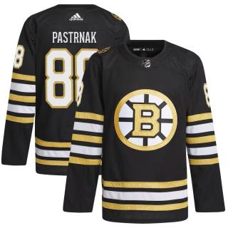 Dres David Pastrnak #88 Boston Bruins adidas Black 100th Anniversary Primegreen Authentic Jersey Velikost: 42 (XXS)