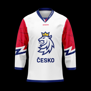 Fan dres CCM Český Hokej ČESKO - bílý Dominik Kubalík #18 Velikost: S