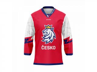 Fan dres CCM Český Hokej ČESKO - Jakub Vrána #13 ČERVENÝ Velikost: L