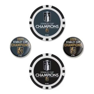 Golfová marker set Vegas Golden Knights 2023 Stanley Cup Champions Four-Pack Ball Marker Set