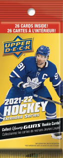 Hokejové Karty NHL 2021-22 Upper Deck Extended Series FAT Balíček