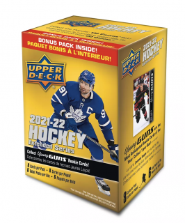 Hokejové Karty NHL 2021-22 Upper Deck Extended Series Hockey Blaster Box