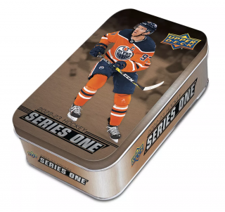 Hokejové Karty NHL 2022-23 Upper Deck Series 1 Tin Box