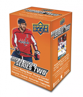 Hokejové Karty NHL 2022-23 Upper Deck Series 2 Blaster Box