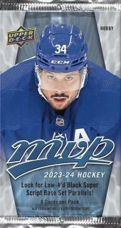 Hokejové karty NHL 2023-24 Upper Deck MVP Hockey Hobby Balíček