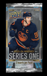 Hokejové Karty NHL 2023-24 Upper Deck Series 1 Hobby Balíček