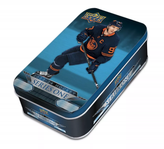 Hokejové Karty NHL 2023-24 Upper Deck Series 1 Tin Box