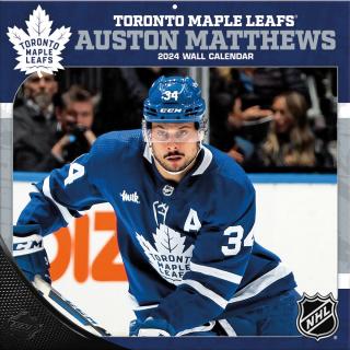 Kalendář Toronto Maple Leafs Auston Matthews #34 2024 Wall Calendar