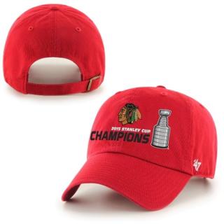 Kšiltovka Chicago Blackhawks 2015 Stanley Cup Champions Stanley Cup Champions Clean-Up RED
