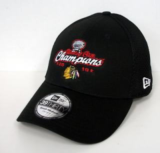 Kšiltovka - Chicago Blackhawks Red 2010 NHL Stanley Cup Champions Neo - černá